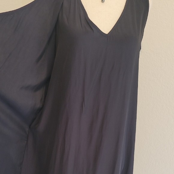 Lola & Sophie Black Silk Midi Dress - Picture 5 of 5